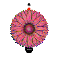 cmdvf art pink flower flowers Sticker