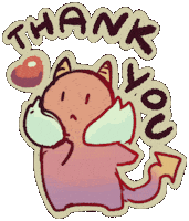 Kind Thank You Sticker by mangaurania