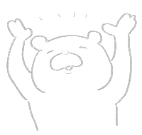 Happy くま Sticker