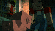 Minecraft Story Mode Hug GIF