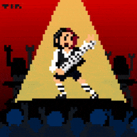 tinarina happy music pixel concert GIF