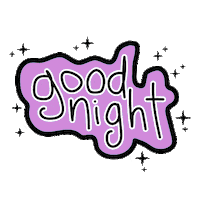 PaulinaRamosG good bye stars night Sticker