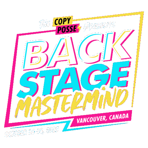 Backstage Sticker by Copy Posse