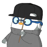 Suspicious Think About It Sticker by Pudgy Penguins