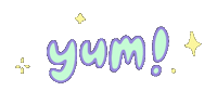 Meal Time Bubble Letters Sticker