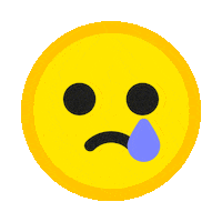 Sad Big Eyes Sticker