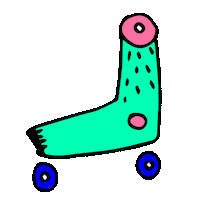 skate rollerskate Sticker