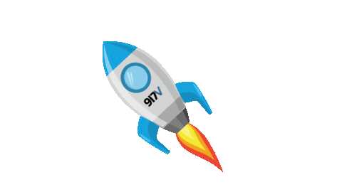 917V giphyupload tech startup rocketship Sticker