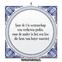 Humor Koe Sticker by Tegelspreuken.nl