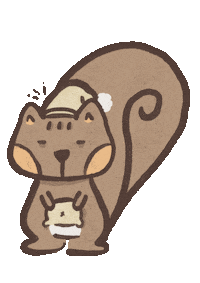Luna Squirrel Sticker