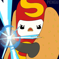 Finish Him Hot Dog GIF by Pudgy Penguins