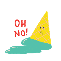 Sad Oh No Sticker by Giulia Martinelli
