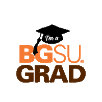 Graduation Grad Sticker by Bowling Green State University