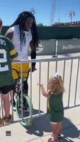 Green Bay Packers Stars Have 'Tea Party' With Fan