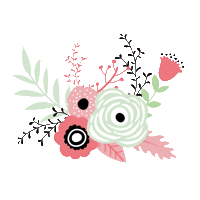 Flower Sticker by Lemon Paper Design