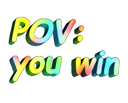 Pov Win Sticker by ISIT.magazine