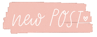 Pink New Post Sticker