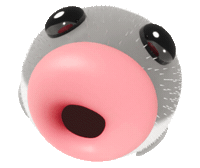 Staring Funny Face Sticker