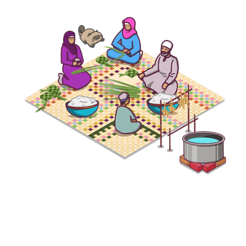 Family Eid Sticker by UEMSunrise