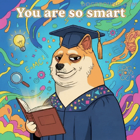 Proud Big Brain GIF by Doge Pound