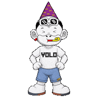 Lets Go Yolo Sticker by Zhot