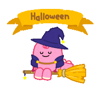 Happy Trick Or Treat Sticker by DINOSALLY