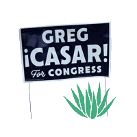 gregcasar yard sign texas democrats texas politics greg casar Sticker