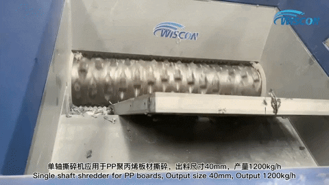 wisconwu giphyupload plastic shredder industrial shredder one shaft shredder GIF