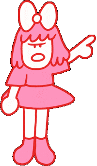 Angry Pink Sticker by Ruppert Tellac