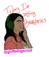 Feminism Boundaries Sticker by Girltelligence
