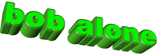 bob alone Sticker by AnimatedText