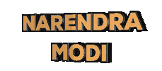 narendra modi text-test Sticker