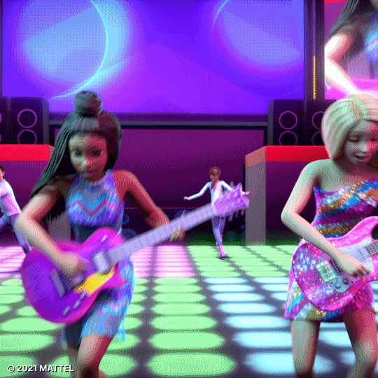 Dance Rock Out GIF by Barbie