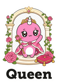 Sticker Queen Sticker by Naru Naru