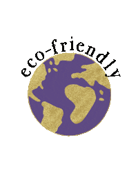 Embellishedtruth gold purple glitter earth Sticker