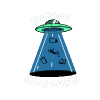thecollectorclub cat alien book comic Sticker