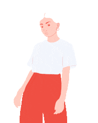 hannaviellehner woman strong wind girl power Sticker