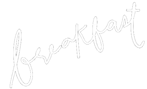 Lettering Breakfast Sticker