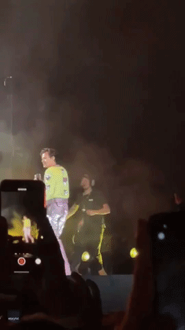  Fan Invades Stage During Harry Styles Concert