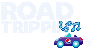 driving road trip Sticker