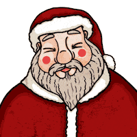 Santa Claus Party Sticker