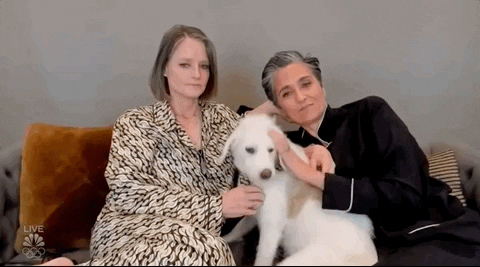 Jodie Foster Dog GIF by Golden Globes