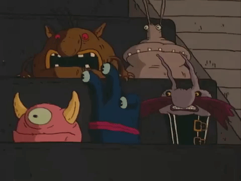 nickrewind giphydvr nicksplat aaahh real monster giphyarm001 GIF