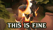 This Is Fine On Fire GIF by Resolution Games