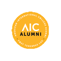 aiconcampus aic yellow jackets american international college aic yellow jackets Sticker
