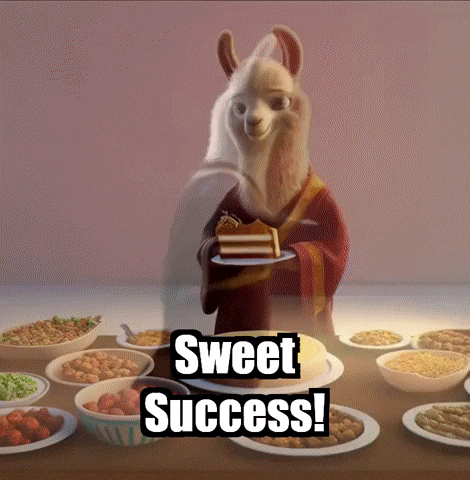 Sweet Success Friends GIF by dalaillamazen
