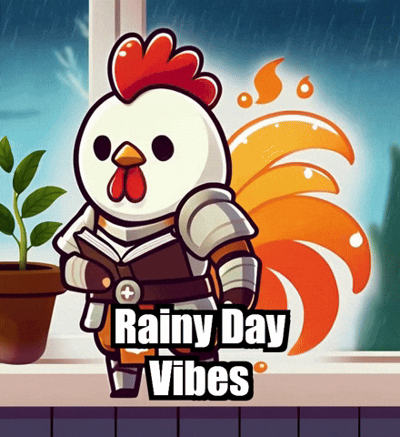 Rain Reading GIF by Zorooster