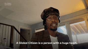 Stand Up Big Heart GIF by Global Citizen
