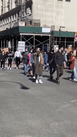 'Stop Asian Hate': Protesters March in Solidarity with Asian-American Community in New York City