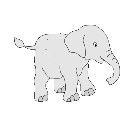 Baby Elephant Sticker by Lieblings-Stück